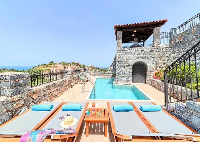 Villa Acrothea Heated Pool